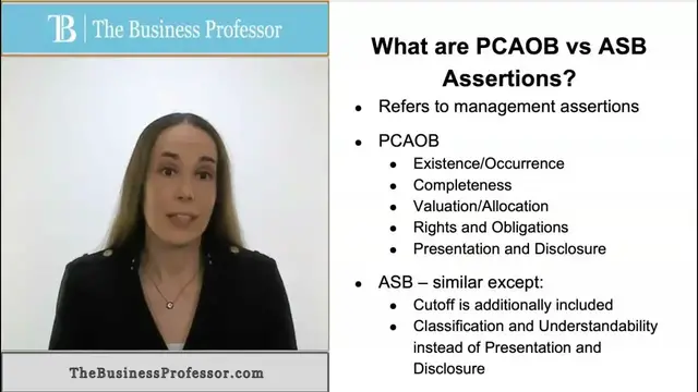 'Video thumbnail for Auditing - PCOAB vs ASB Assertions'