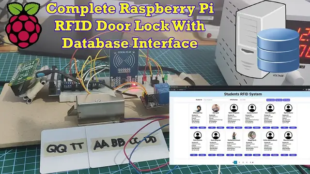 Video thumbnail for Raspberry Pi RFID Door Lock System with Database Interface