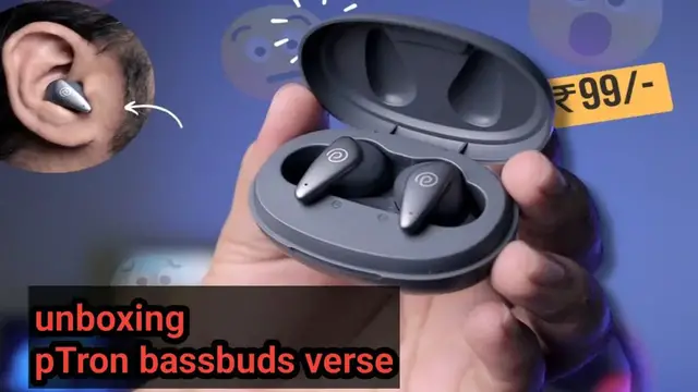 Video thumbnail for pTron bassbuds verse unboxing || Earbuds tws under 999