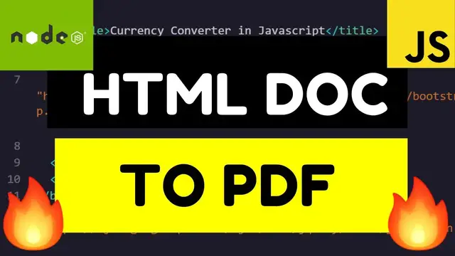 Video thumbnail for How to Convert HTML Documents to PDF Documents Online Free Tool For Beginners