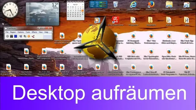 Video thumbnail for Windows 7: Desktop aufraeumen - 3 Methoden