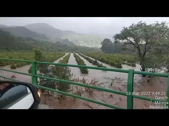 Video thumbnail for Flooding around Gaucin in Malaga province of Spain's Andalucia