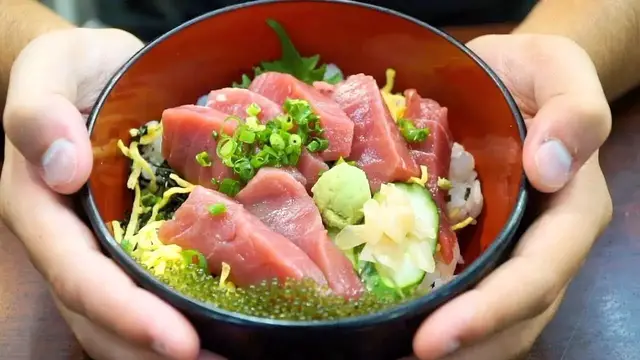 'Video thumbnail for Japanese Sashimi - CHEAP Seafood in Okinawa, Japan | Japanese Street Food and SASHIMI HEAVEN!!'