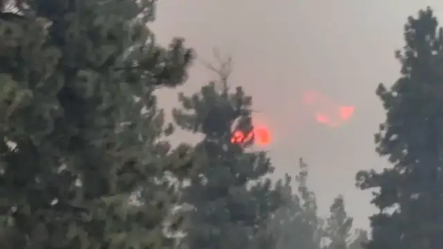Video thumbnail for US: Sinlahekin Fire Grows to Over 100,000 Acres Near Tonasket, Washington.