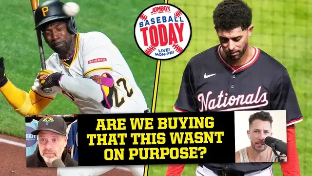 'Video thumbnail for Was Andrew McCutchen thrown at on purpose? | Baseball Today'