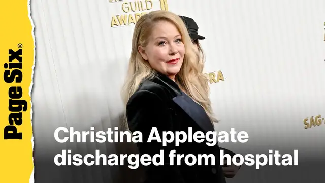 Video thumbnail for Christina Applegate discharged from hospital after shockingly long stay