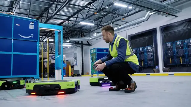 'Video thumbnail for Why Amazon is building its army of robots entirely in-house'