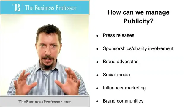 'Video thumbnail for Marketing - How Can We Manage Publicity?'