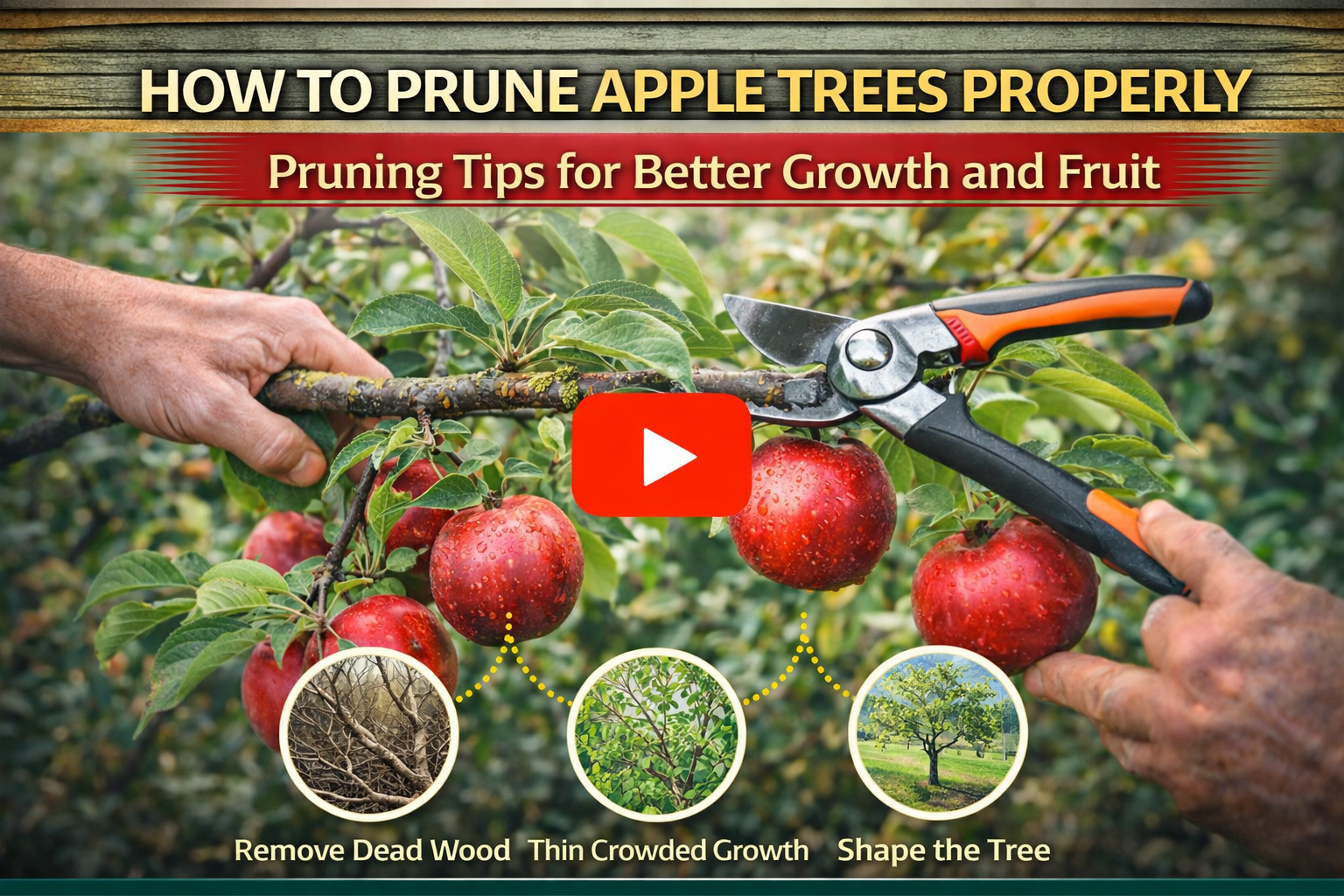 Video thumbnail for How to Prune Apple Trees Properly | Pruning Tips for Better Growth and Fruit