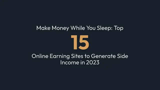 Video thumbnail for Top 15 Online Earning Site to Generate Side Income in 2023