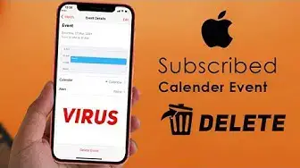 Video thumbnail for How To Delete Subscribed Event On Calendar iPhone & REMOVE VIRUS!