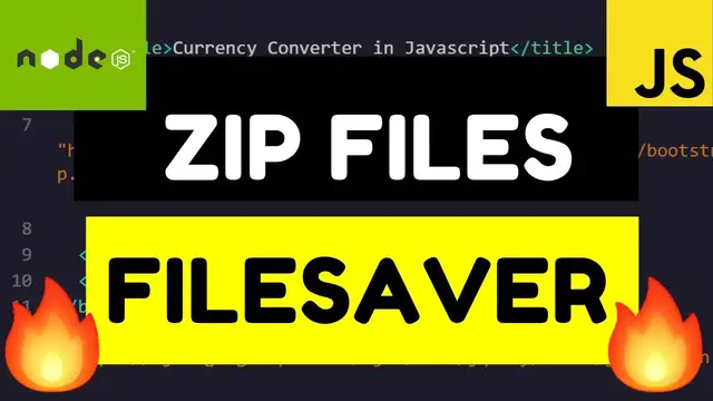 Video thumbnail for How to Create ZIP Files in Javascript Using JSZIP Library and FileSaver.js Library Full Tutorial