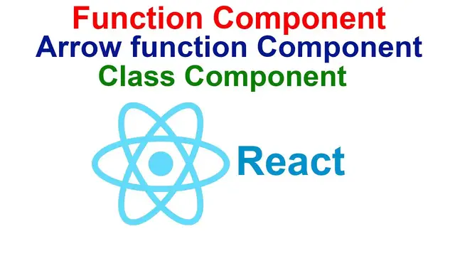 Video thumbnail for Function component arrow function component class component  in React
