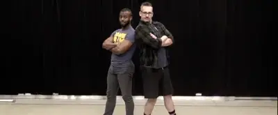 'Video thumbnail for DANCE CAPTAIN DANCE ATTACK: Ben Heaves Away with COME FROM AWAY's Josh Breckenridge!'