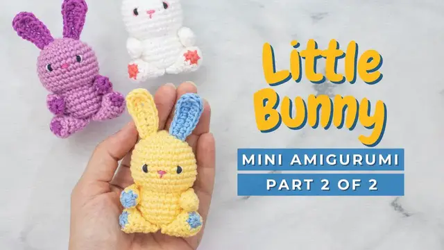 Video thumbnail for How to crochet a bunny! Little Easter Bunny amigurumi tutorial pattern PART 2