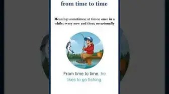 Video thumbnail for From time to time meaning | from time to time sentences | Common English Idioms #shorts