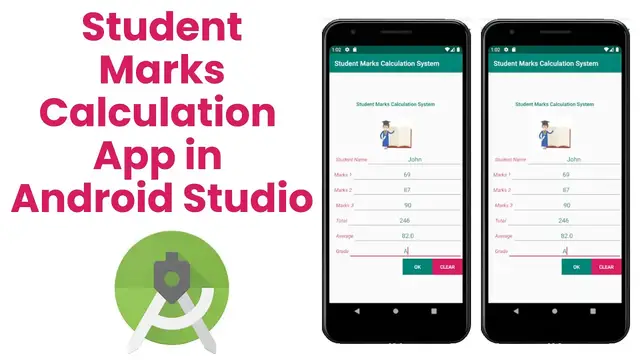 Video thumbnail for Student Marks Calculation App in Android Studio