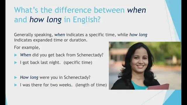 Video thumbnail for When vs. How long