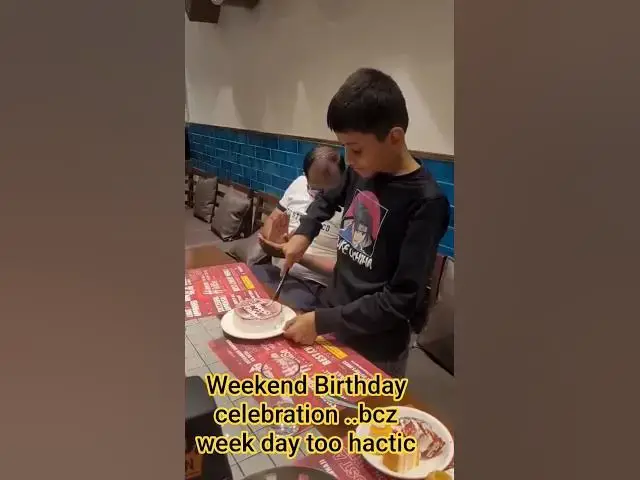 Video thumbnail for Weekend Birthday celebration ..bcz week day too hactic #ytshorts #happybirthday #shortsfeed