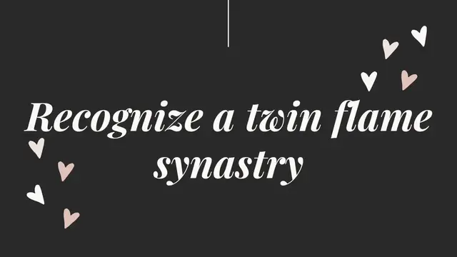 Video thumbnail for Recognize a twin flame synastry