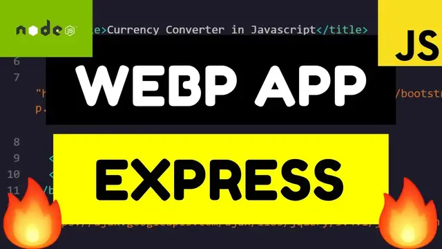 Video thumbnail for Node.js Express Webp Image Converter to PNG and JPG Files Using Javascript Full Project