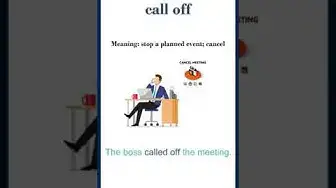 Video thumbnail for "Call off" meaning | "call off" in a sentence | Common English Idioms #shorts