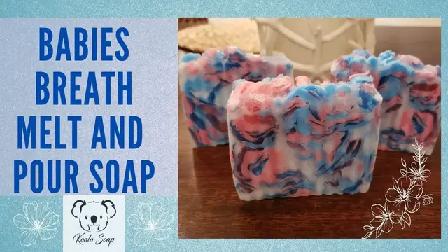 'Video thumbnail for Melt and Pour Soap Making Babies Breath Soap Recipes Tutorial for Beginners'