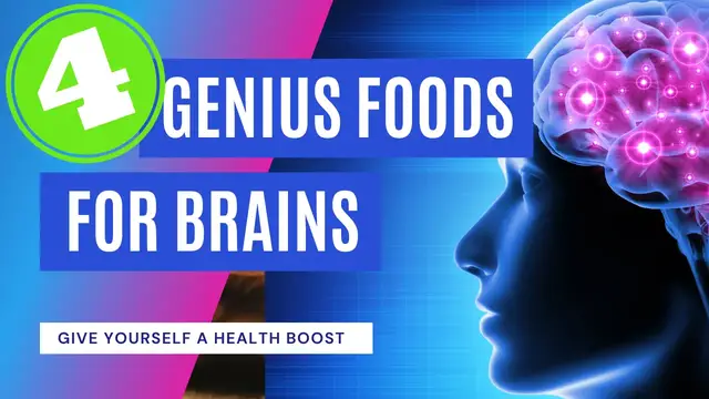 Video thumbnail for 4 Genius Foods for Brain Health! Try these for a boost!