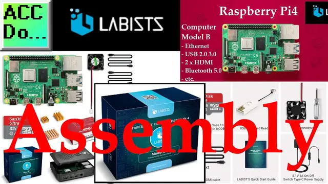 Video thumbnail for Raspberry Pi 4 Kit Assembly