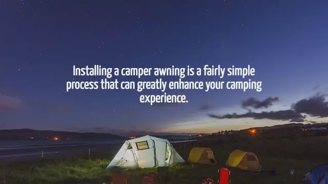 'Video thumbnail for How To Install Camper Awning'