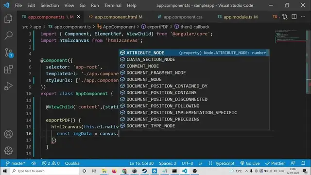 Video thumbnail for Angular 13 jsPDF & Html2Canvas Project to Export HTML Canvas With Background Image With Text & CSS