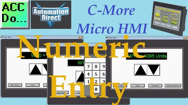 Video thumbnail for C-More Micro HMI Object Numeric Entry