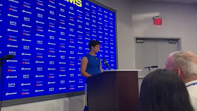 'Video thumbnail for Los Angeles Rams QB Stetson Bennett on Resetting After INT, Game Slowing'