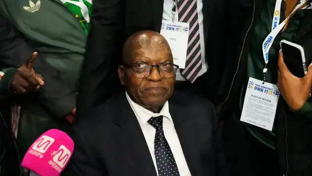 Video thumbnail for Former South African president Jacob Zuma returned to court on Thursday, alongside French arms manuf