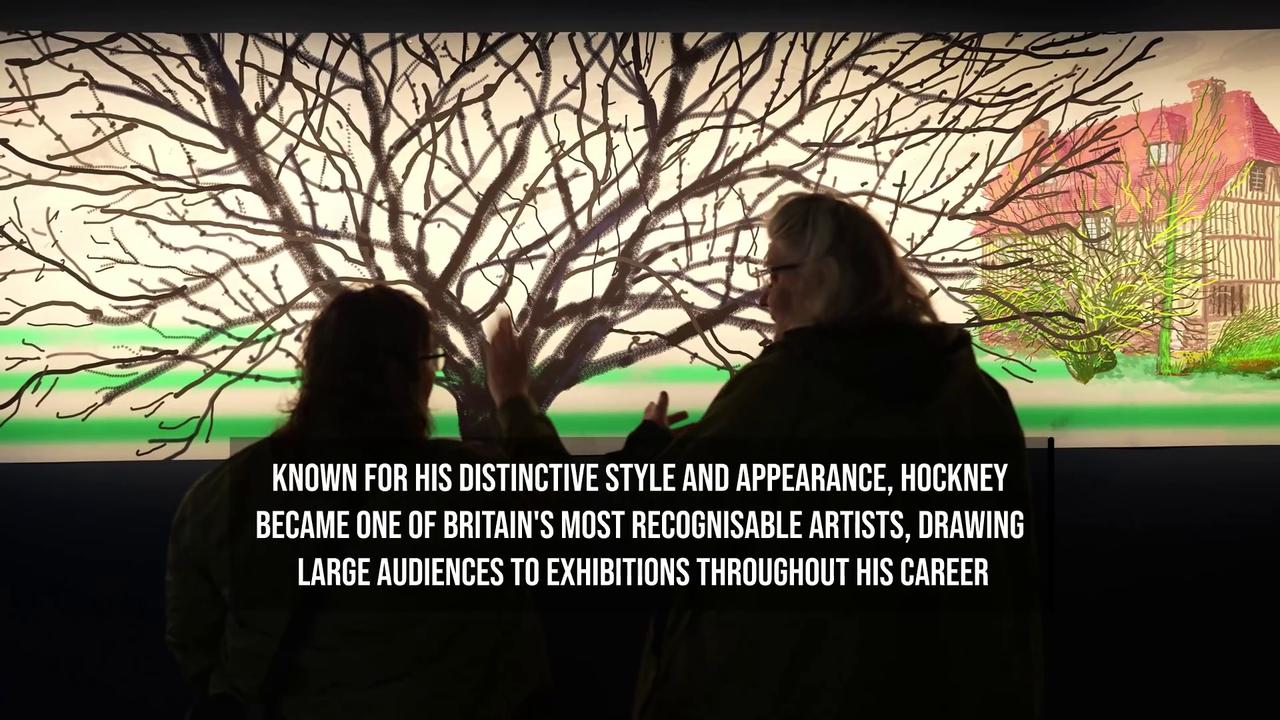 Video thumbnail for David Hockney, Influential British Artist and Pop Art Pioneer, Dies at 88.