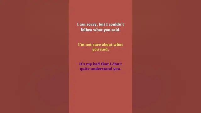 Video thumbnail for Ask for Clarification in English Part 4