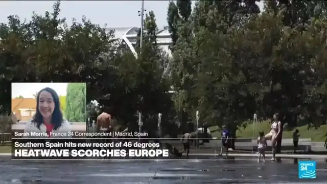 Video thumbnail for Spain suffers scorching heatwave