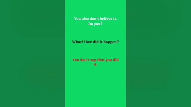 Video thumbnail for Different Ways of Expressing Surprise Part 15