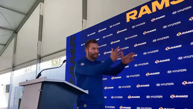 Video thumbnail for Rams HC Sean McVay on Delay of Game Penalty vs. Carolina