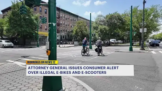 Video thumbnail for Attorney General issues consumer alert over illegal e-bikes and e-scooters; advocates push for stronger oversight