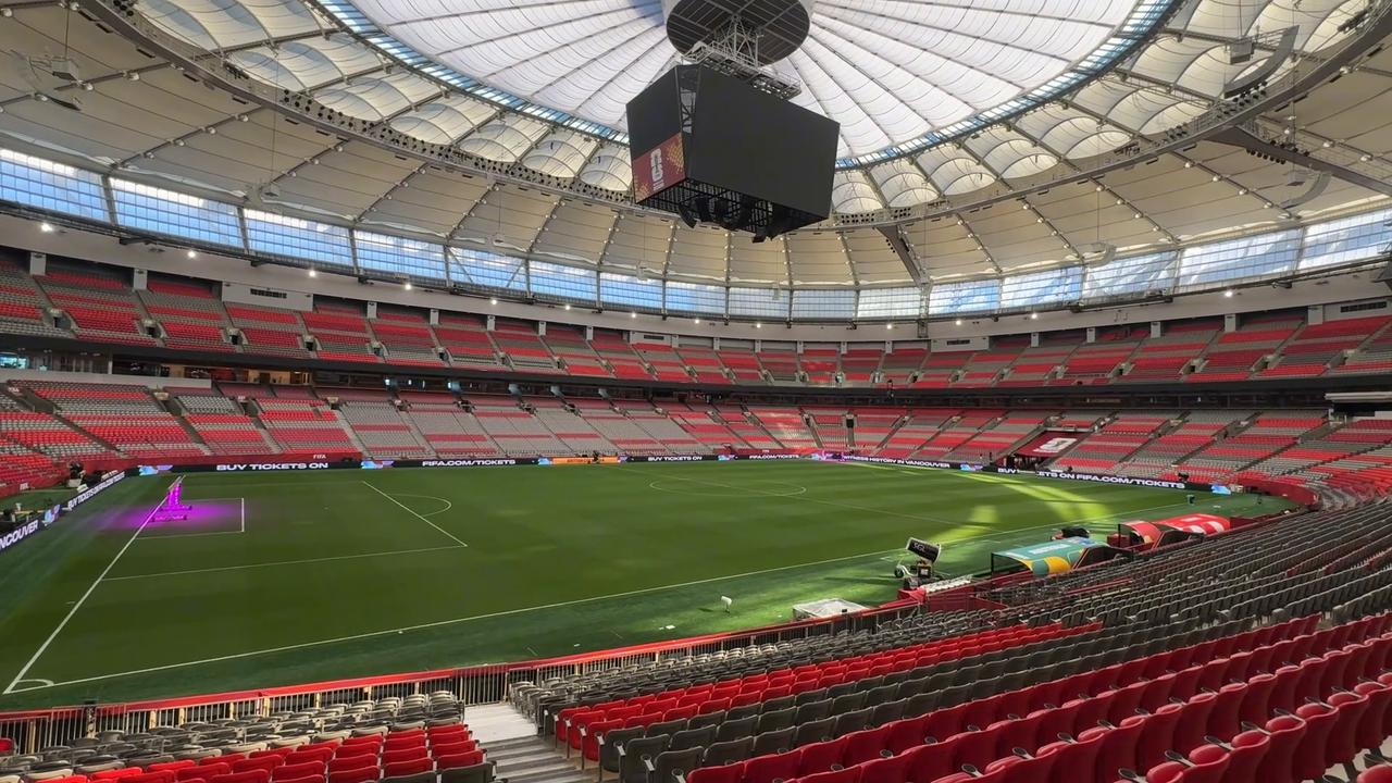 Video thumbnail for Canada: BC Place Stadium prepares to host Türkiye's opening World Cup match in Vancouver.