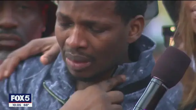 'Video thumbnail for Moment of silence for community in Crown Heights after nightclub shooting'