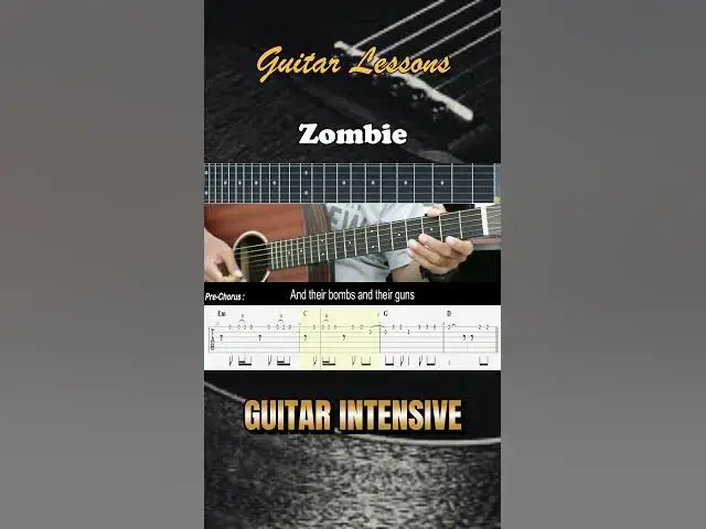 Video thumbnail for Zombie - The Cranberries | EASY Lead Guitar Tutorial - Guitar Lessons TAB