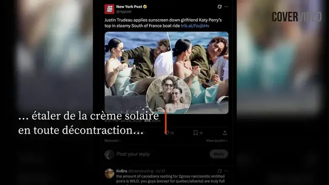 Video thumbnail for Katy Perry et Justin Trudeau ont pris du bon temps à Saint-Tropez.