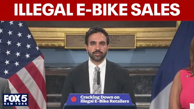 Video thumbnail for Mamdani announces crackdown on illegal e-bike sales | Full News Conference