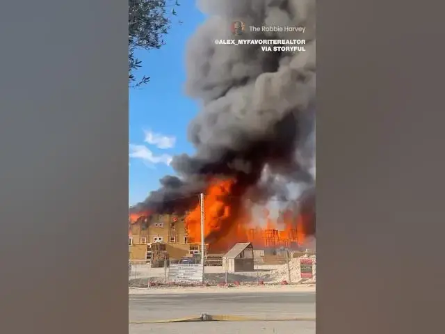 'Video thumbnail for Construction Site Fire in Las Vegas'