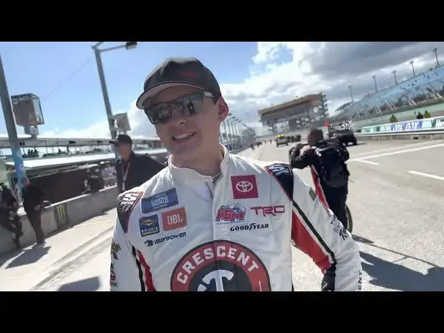 'Video thumbnail for Corey Heim Happy to Gain Knowledge With Fifth Place Run in First Start at Homestead'