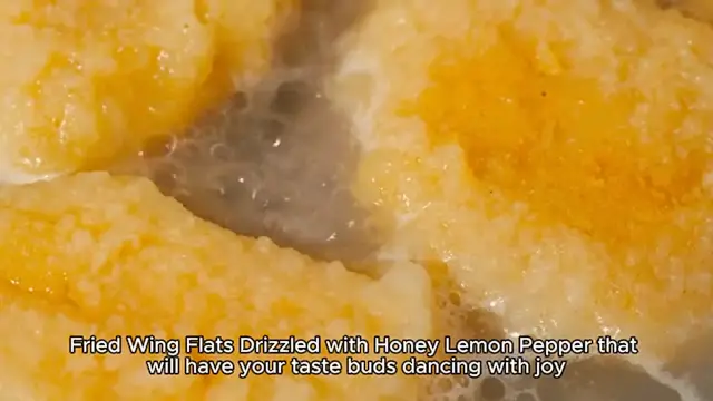Video thumbnail for Fried Wing Flats Drizzled with Honey Lemon Pepper