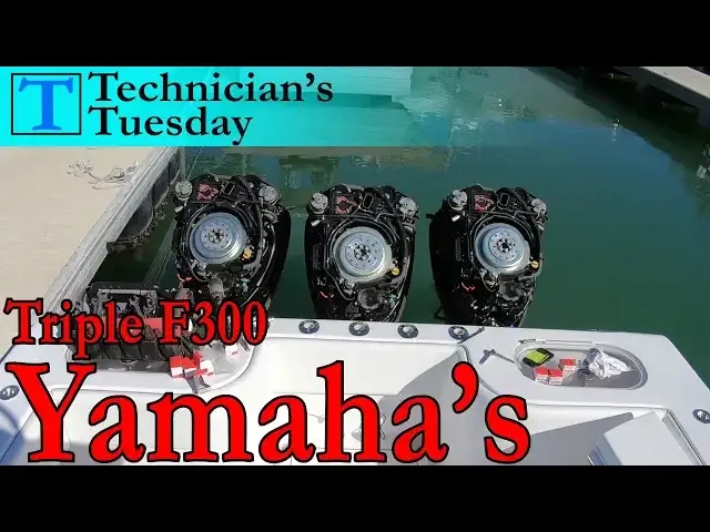 Video thumbnail for Servicing Triple 300 Yamaha Outboards! | Technicians Tuesday