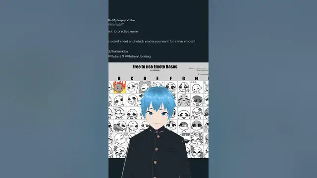 Video thumbnail for Snag Free Emotes from Vtuber Min! 🐾🎮 #Shorts